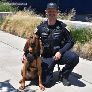 Salem Police Foundation Brings A Bloodhound to the Salem Police K-9 Unit