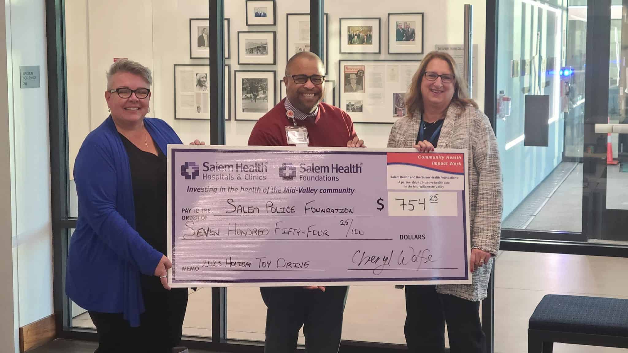 Salem Health 2023 Holiday Donation
